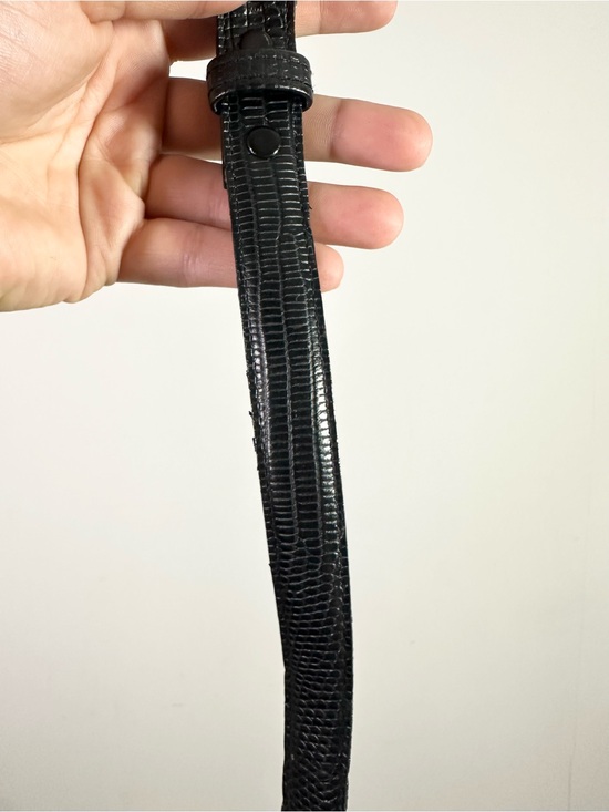 Vintage Judith Jack Black Embossed Leather Belt main image 5